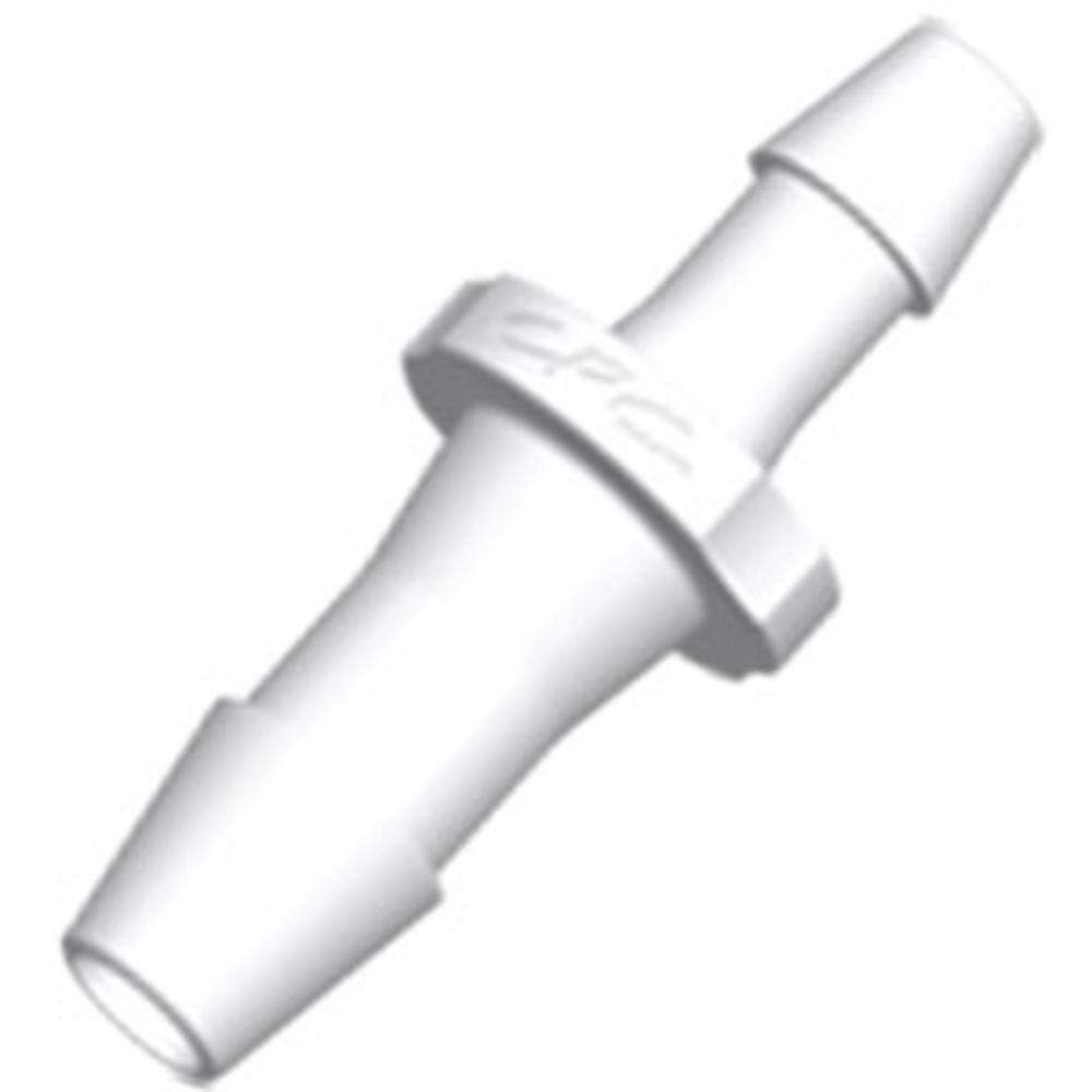 FitQuik Nylon Tube to Tube Straight Reducer Fitting - 3/8" ID barb x 1/4" ID - White