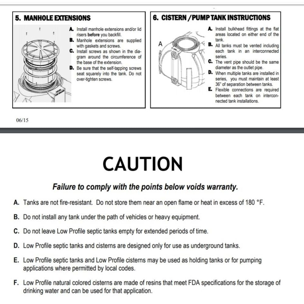 Norwesco 1175 Gallon Low Profile Tank 44405