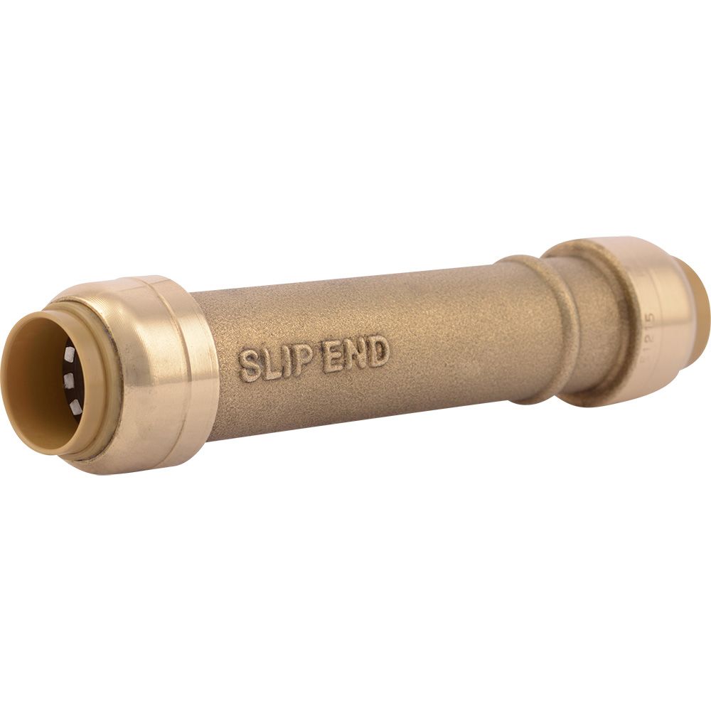 SharkBite® U3008LF Lead-Free Brass Push-to-Connect Slip Coupling - 1/2" x 1/2"