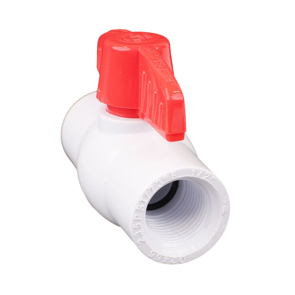 Schedule 40 PVC Molded-In-Place Ball Valve 1/2" FPT