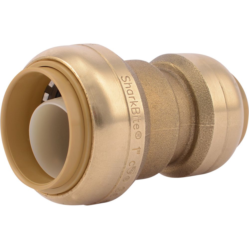 SharkBite® U060LF Lead-Free Brass Push-to-Connect Reducer Coupling - 1" x 3/4"
