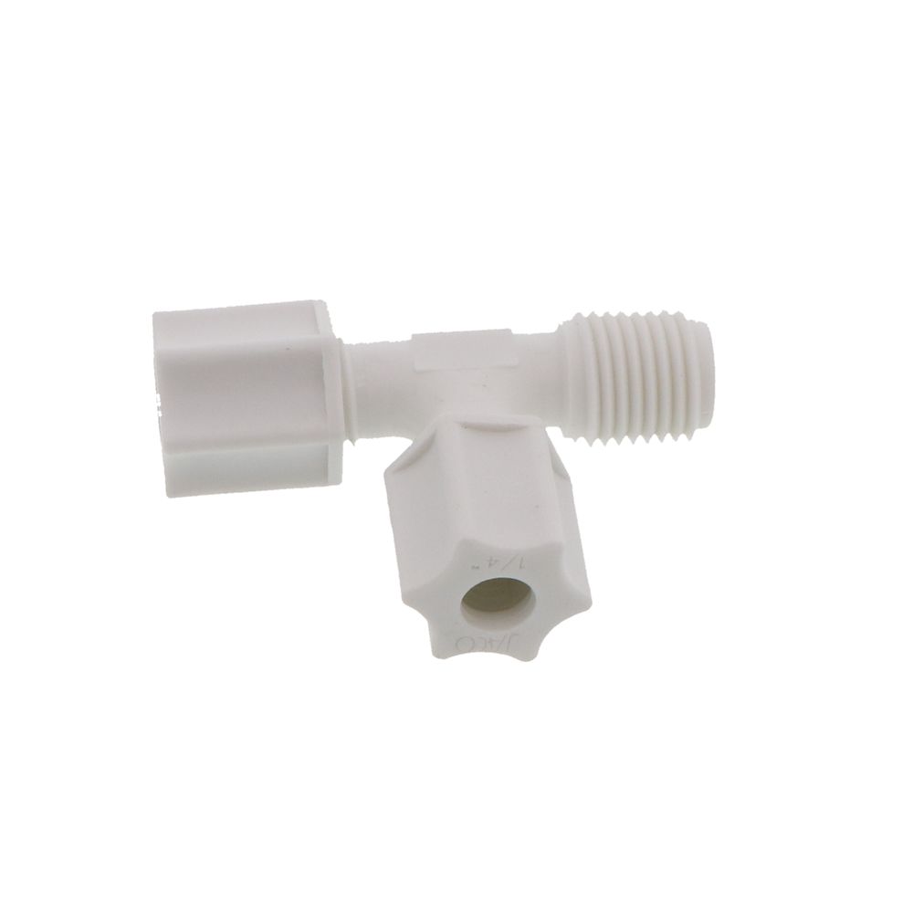 JACO 75-4-4-P-PG Polypropylene Male Run Tee 1/4 OD Tube x 1/4 MPT