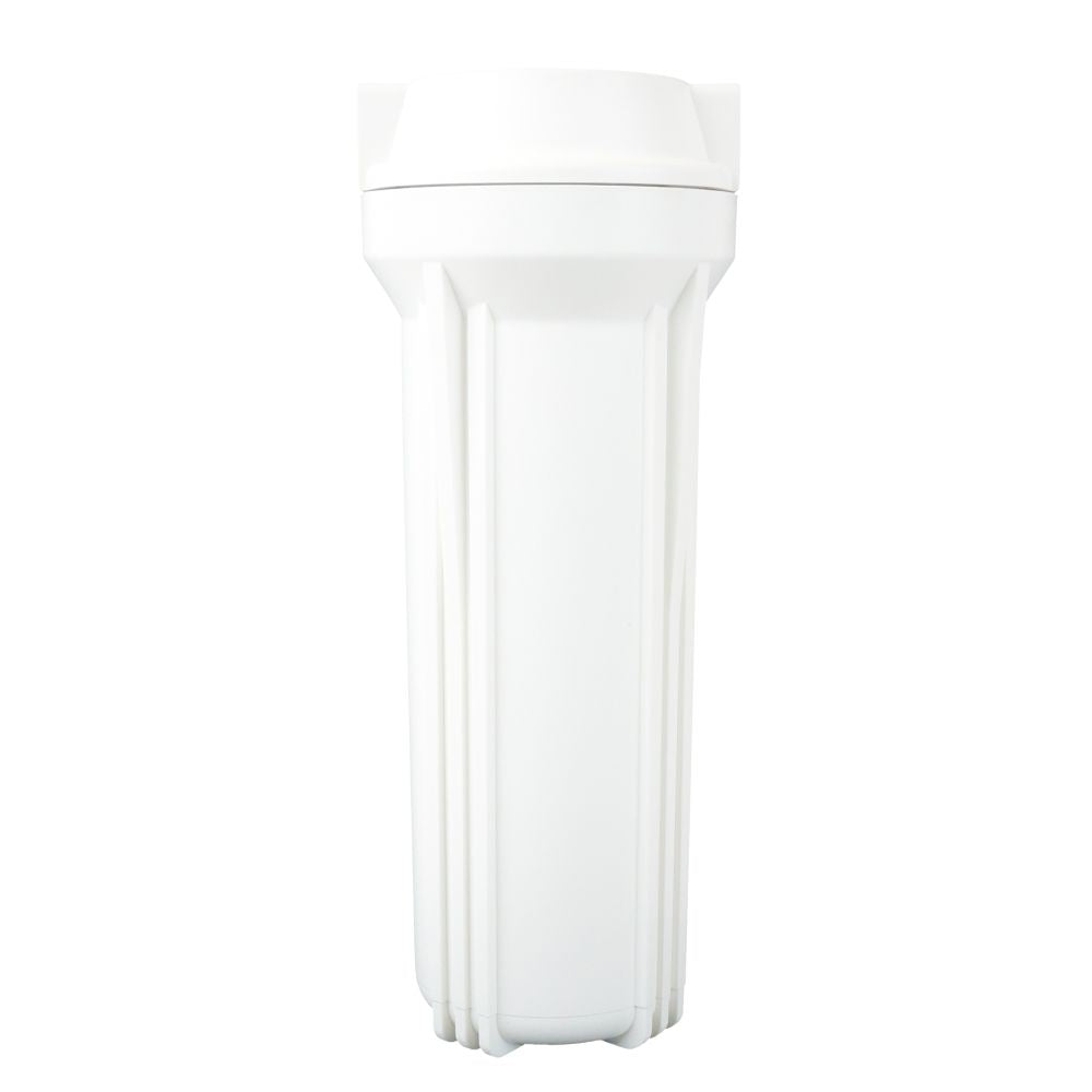 10" Neo-Pure SlimLine Flat Cap Housing NSF White Cap/White Sump 1/2" No Pressure Relief