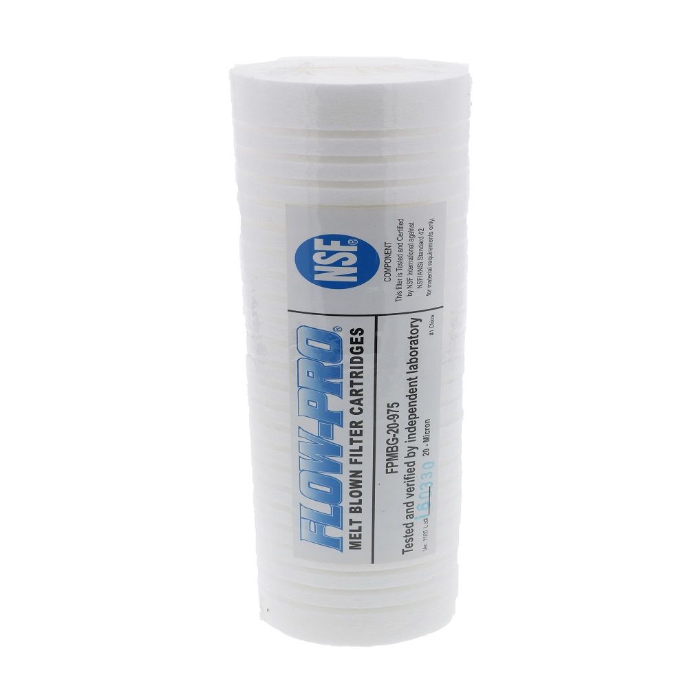 2-1/2" x 9-7/8" Watts Flow-Pro Grooved Melt Blown Sediment Filter - 20 mic