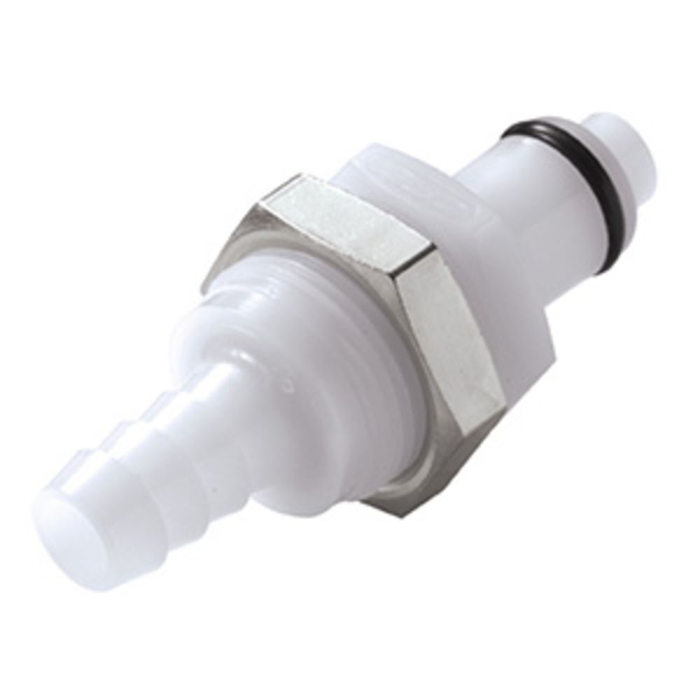 PLCD42005 Valved Panel Mount Hose Barb Coupling Insert 5/16 ID Barb