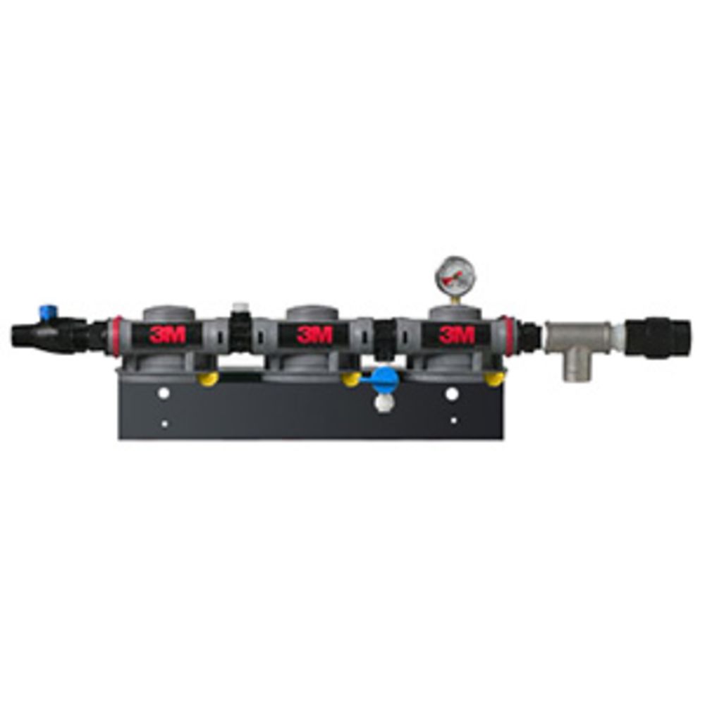 3M Water Filtration DP3 3/4" MNPT Inlet & Outlets, Triple Head, Dual Outlets