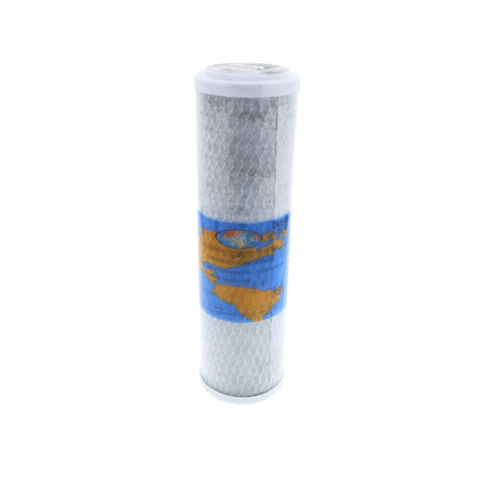 Omnipure OMB934-10M 9-3/4" Coconut Shell Carbon 10mic Block Filter