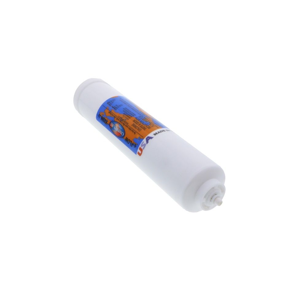 Omnipure Inline K2586-JJ Icemaker GAC CTO/Scale - 10" x 2" Filter - 1/4" Quick Connect