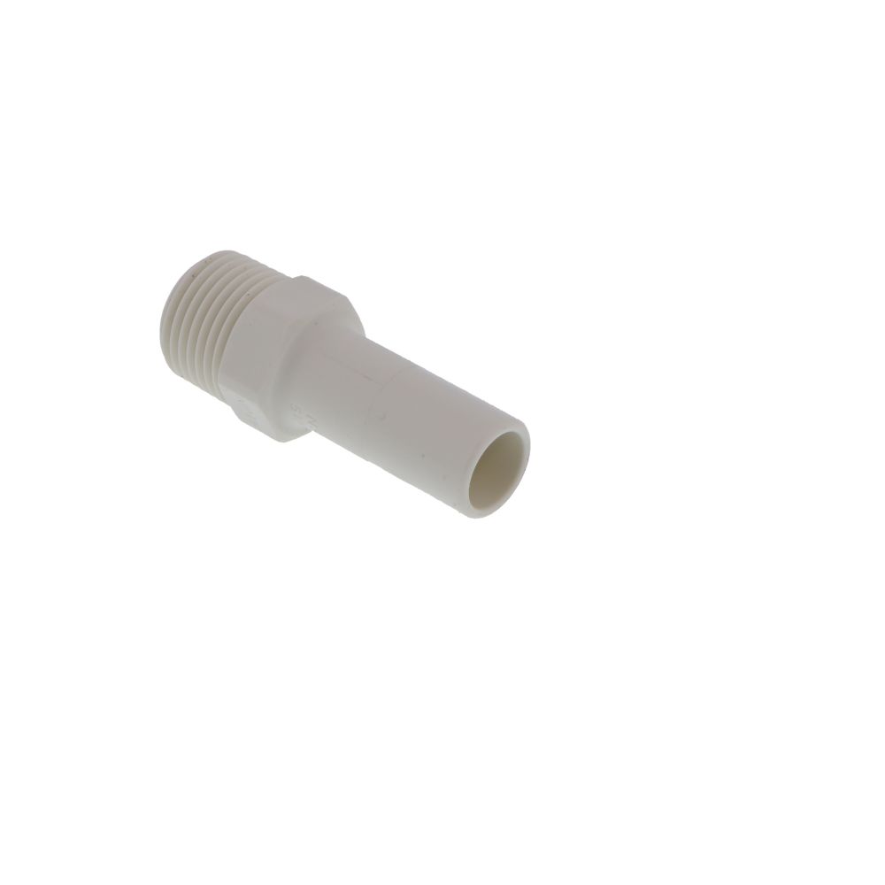 John Guest Stem Adapter Polypro - 1/2 x 3/8 NPTF