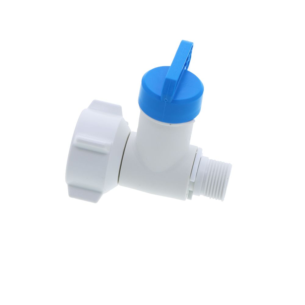 John Guest Plastic Angle Stop Adapter Valve Lead-Free - 3/8 x 1/2 x 1/4