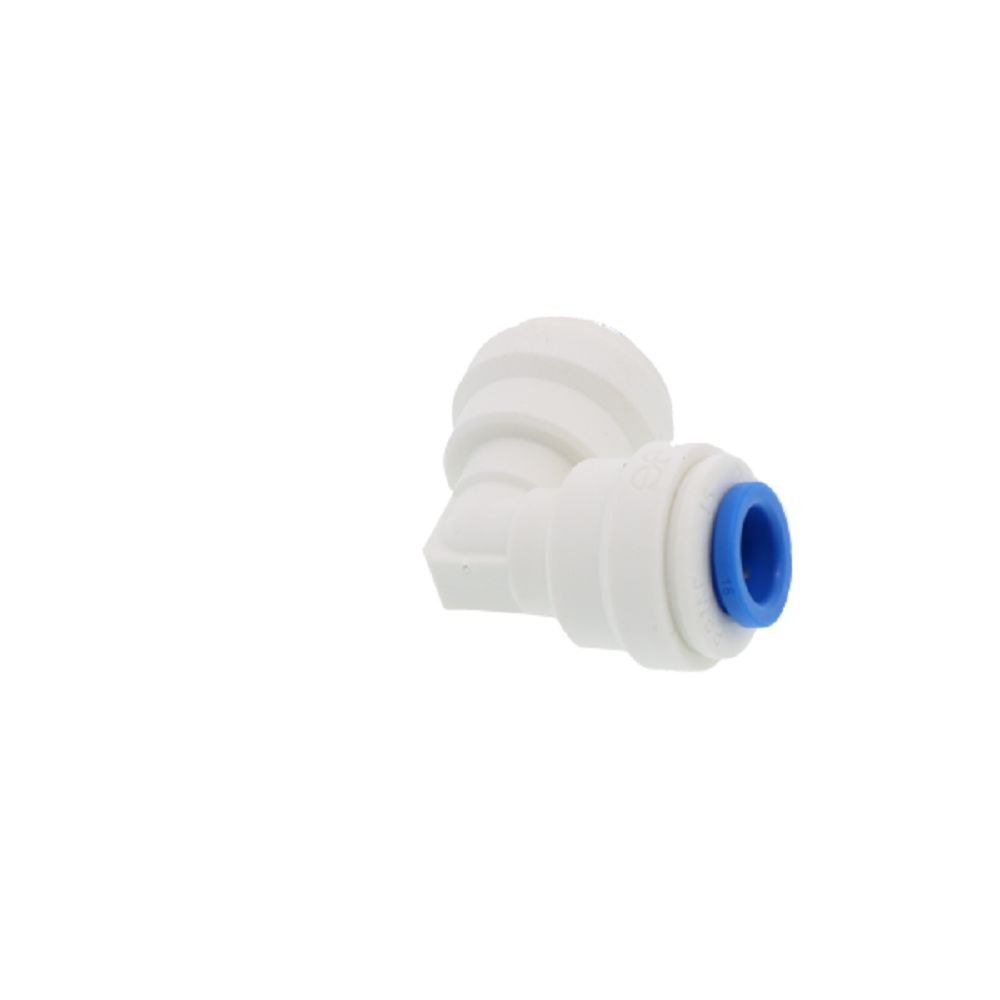 John Guest Union Elbow Polypro - 1/4-Blue Collet