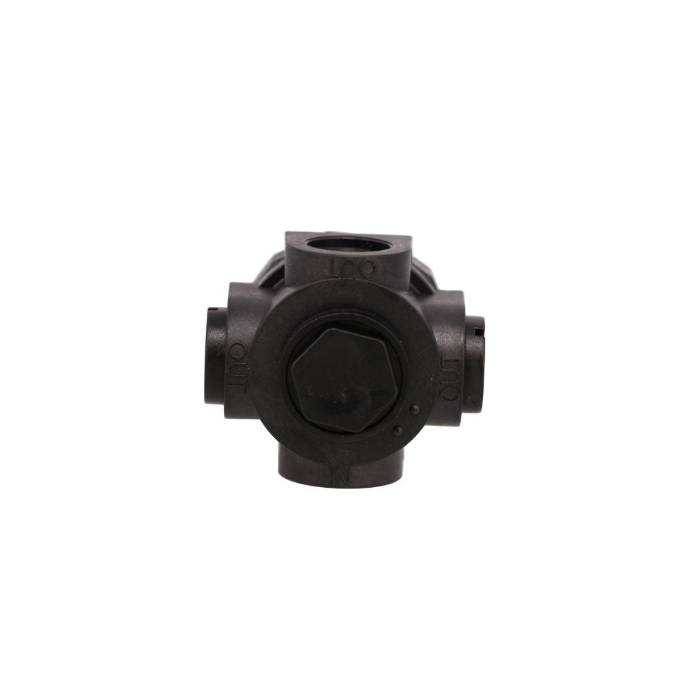 Watts P60 Series Miniature Plastic Water Pressure Regulator - 4 Way - 1/4" FNPT 0-60 psi - Viton Seal