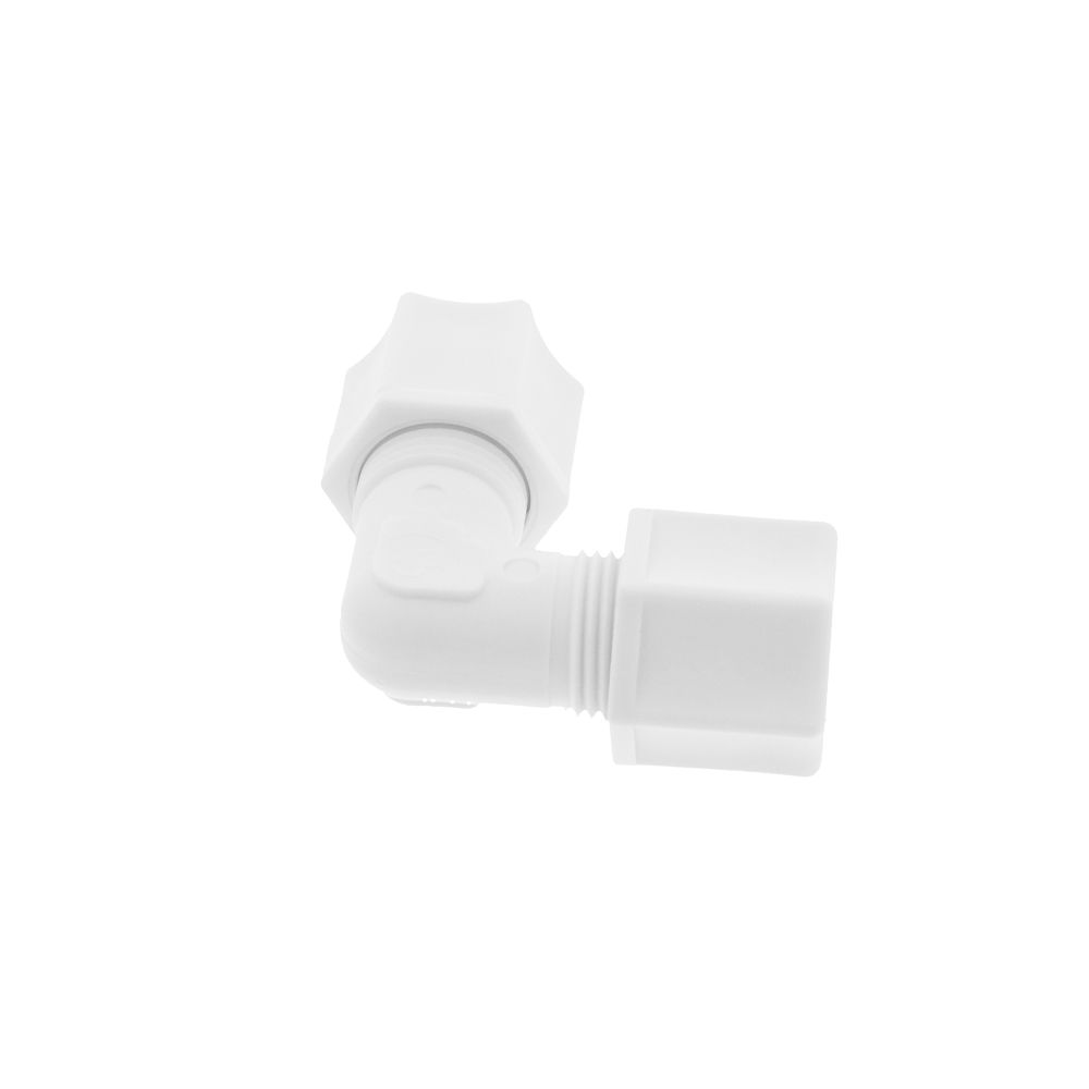 JACO 50-6-P-O Polypropylene Union Elbow 3/8 OD Tube x 3/8 OD Tube