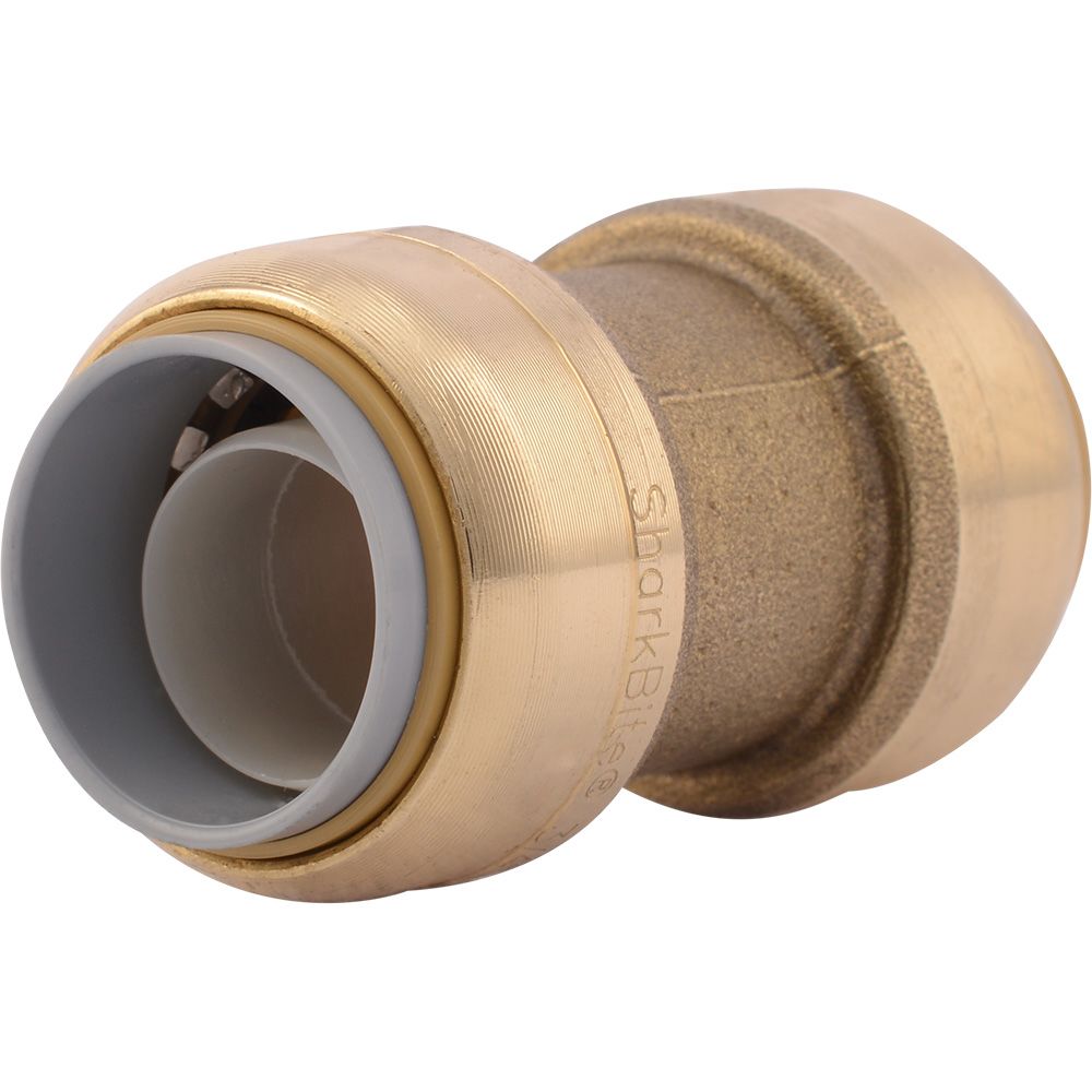 SharkBite® U4016LF Lead-Free Brass Push-to-Connect Polybutylene Transition Coupling - 3/4" PB x 3/4"