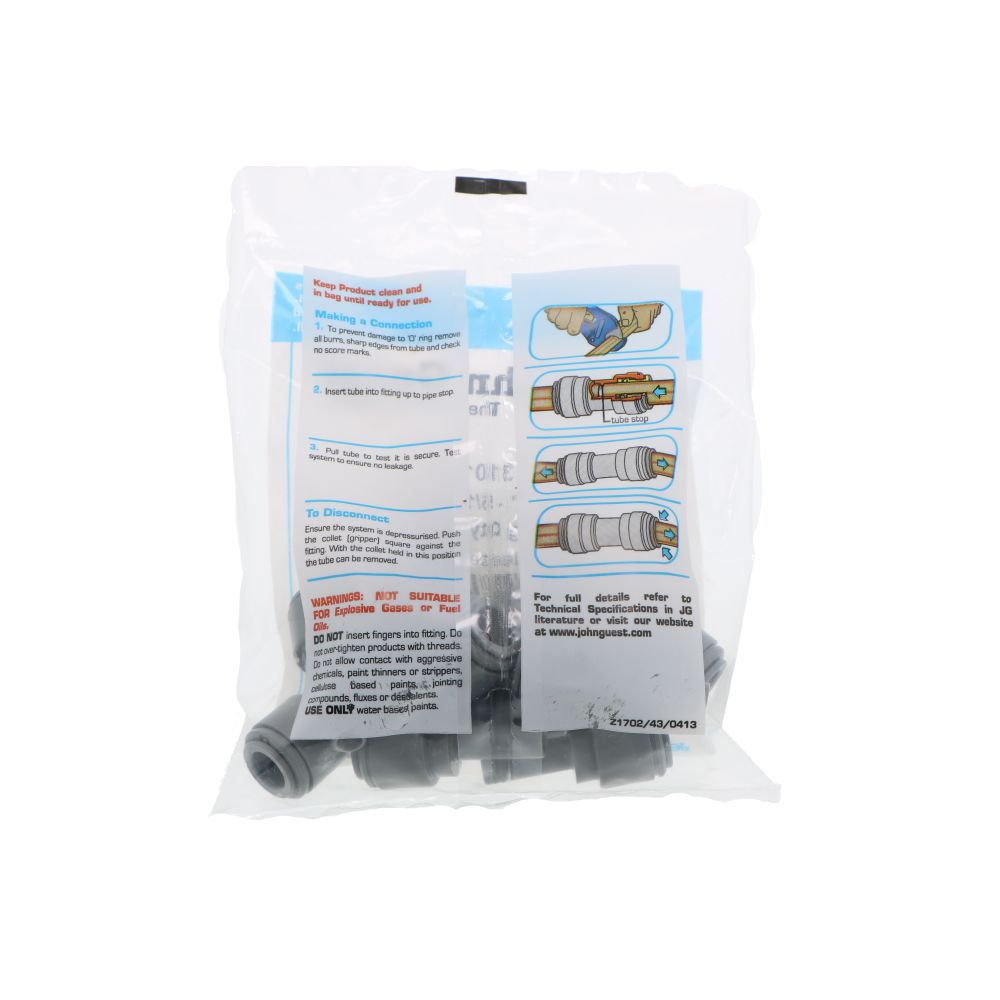 John Guest Enlarger - 5/16 OD Stem x 3/8