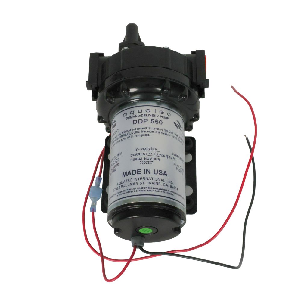 Aquatec 5502-1E67-M668 - 5 Chamber Diaphragm Self Priming Pump 12 VDC 3.4 GPM