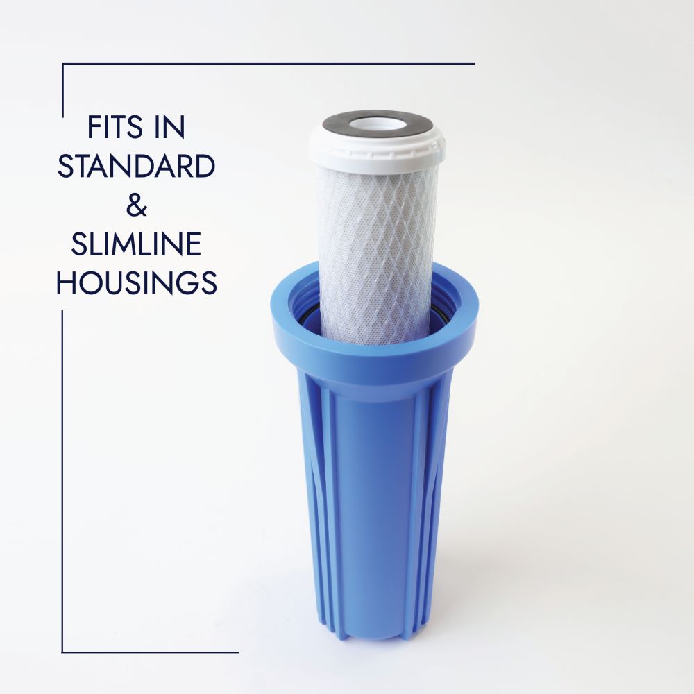 Neo-Pure CTOX-2520 20 x 2-1/2 CTO/Cyst/LEAD/VOC Carbon Block Water Filter 0.5 mic