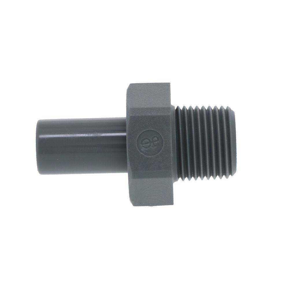 John Guest Stem Adapter BSPT - 1/2 x 1/2 BSPT