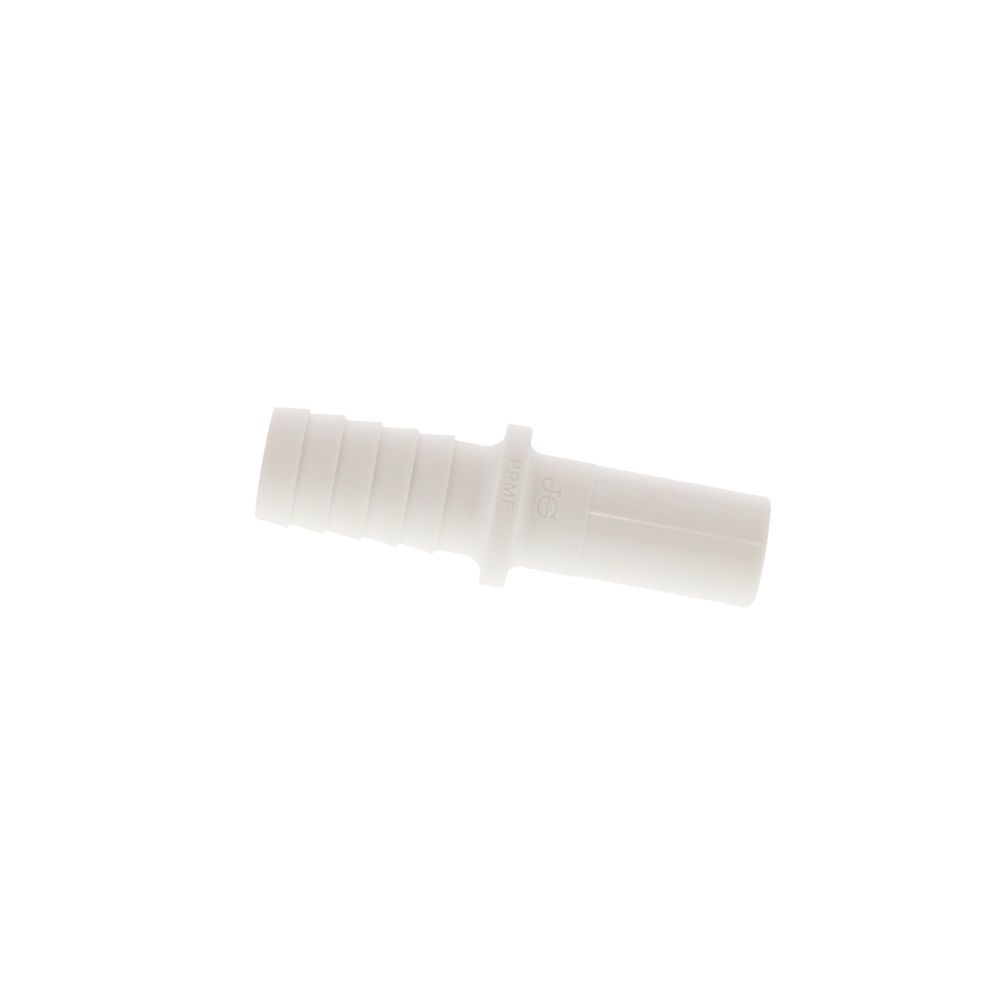 John Guest Stem Polypro Tube to Hose Stem Connector - 1/2 OD Stem x 1/2 ID Barb