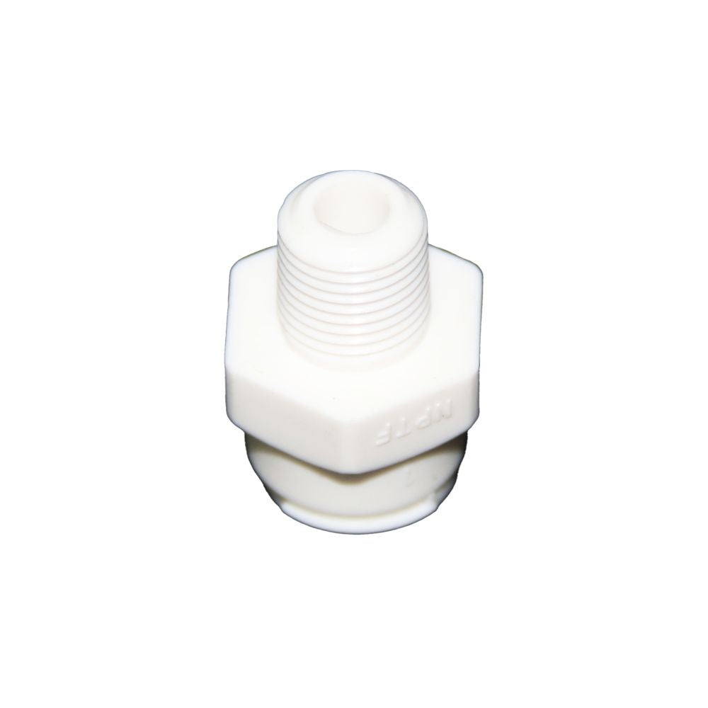 DMfit Male Connector - 1/4 QC x 1/8" MNPT Acetal White