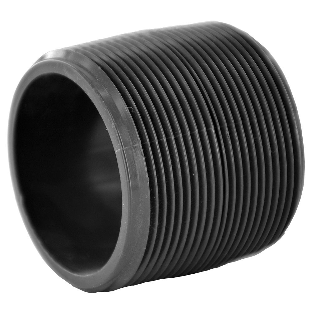 Schedule 80 PVC Close Nipple 2" MPT x 2"