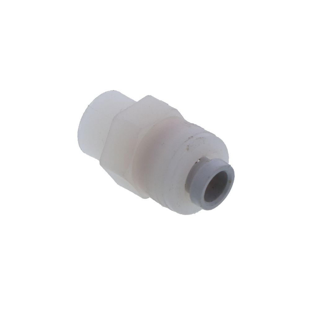 Kynar PVDF Female Connector - 1/4 x 1/8 NPTF