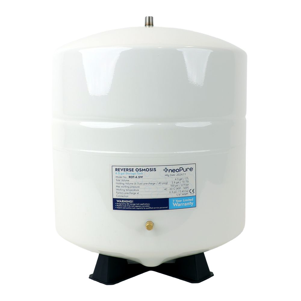 NeoPure Reverse Osmosis Storage Tank 4.5 Gallon - White