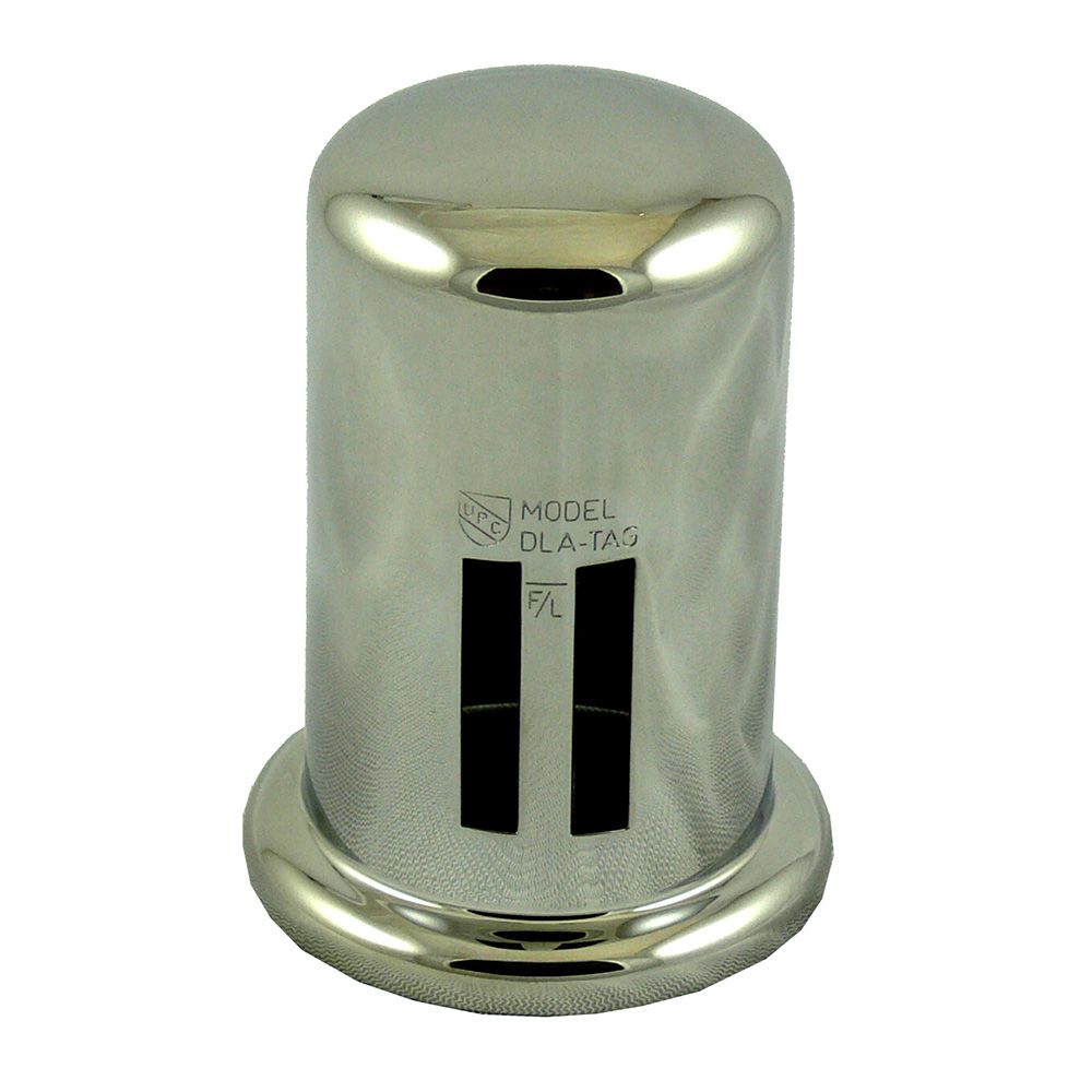 Brass Cover Cap for Twin Inlet Air Gap - Polished Chrome
