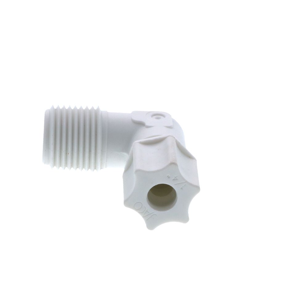 JACO 40-4-6-P-PG Polypropylene Male Elbow 1/4 OD Tube x 3/8 MPT