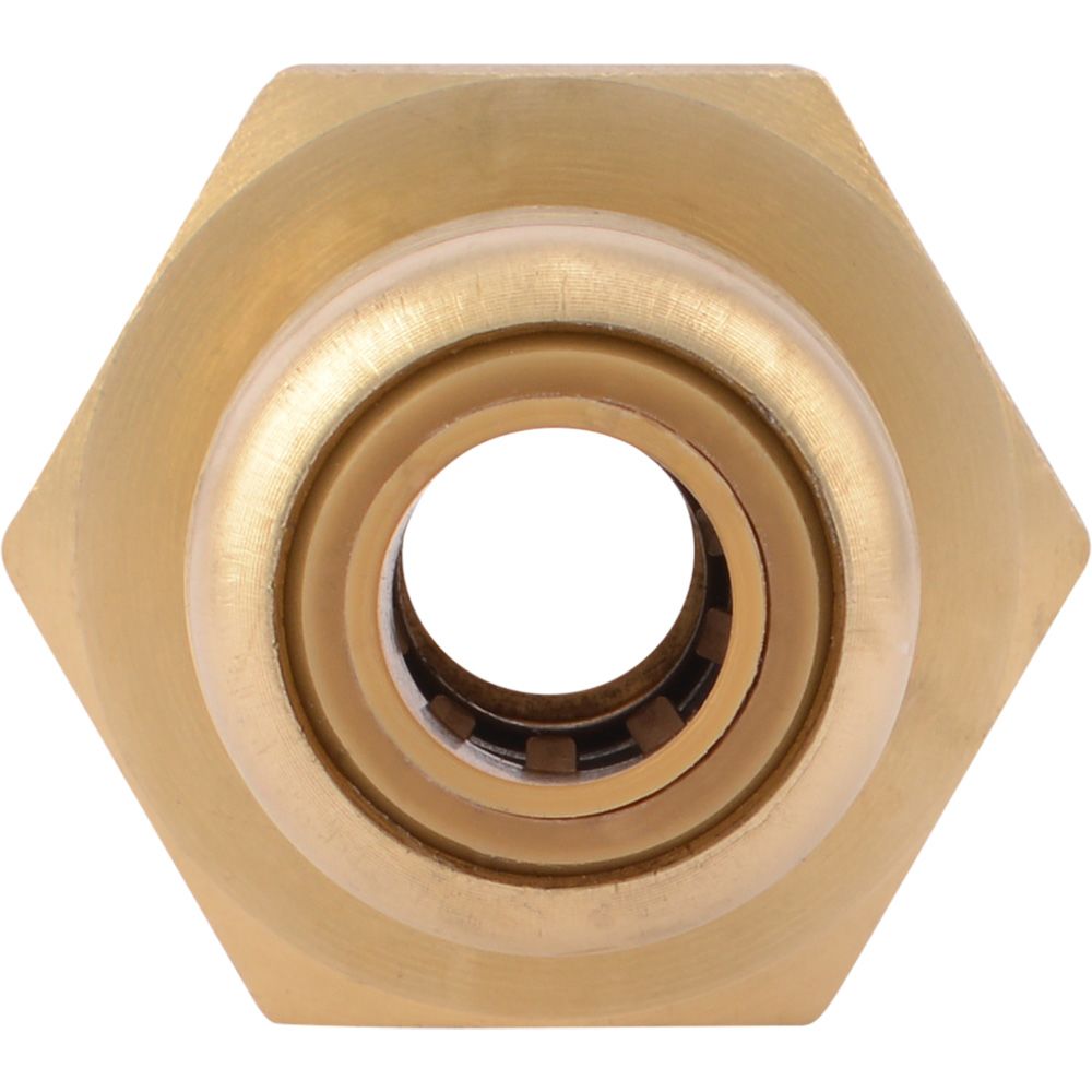 SharkBite® U066LF Lead-Free Brass Push-to-Connect Female Adapter - 1/4" x 1/2" FPT