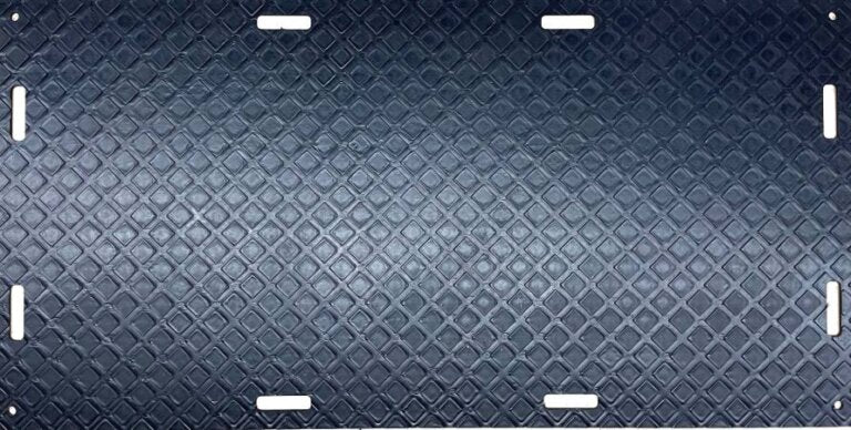HDPE Ground Protection Mats 4'x8' - Black