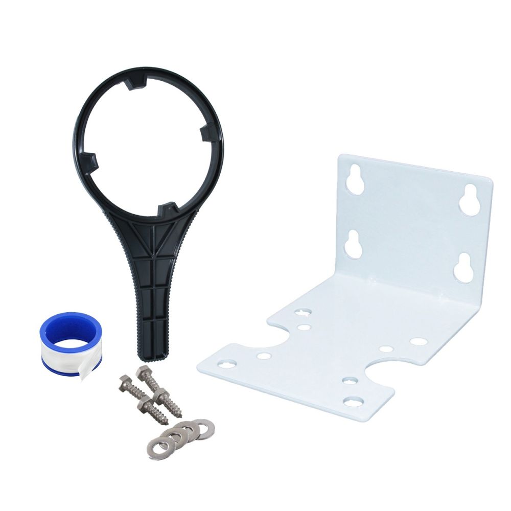 Big Flow Single Housing Install Kit - White Bracket