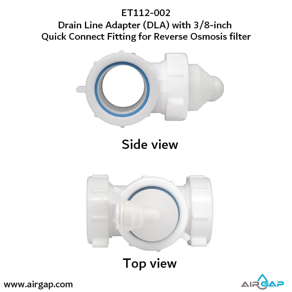 DLA-12 Drain Line Adapter - 3/8" Push-in for Air Gaps