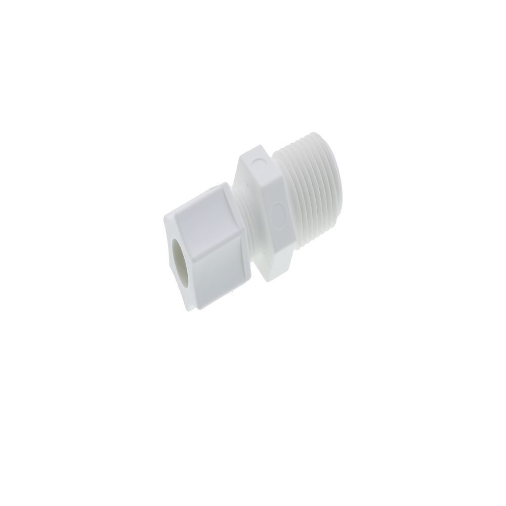 JACO 10-6-8-P-PG Polypropylene Male Connector 3/8 OD Tube x 1/2 MPT
