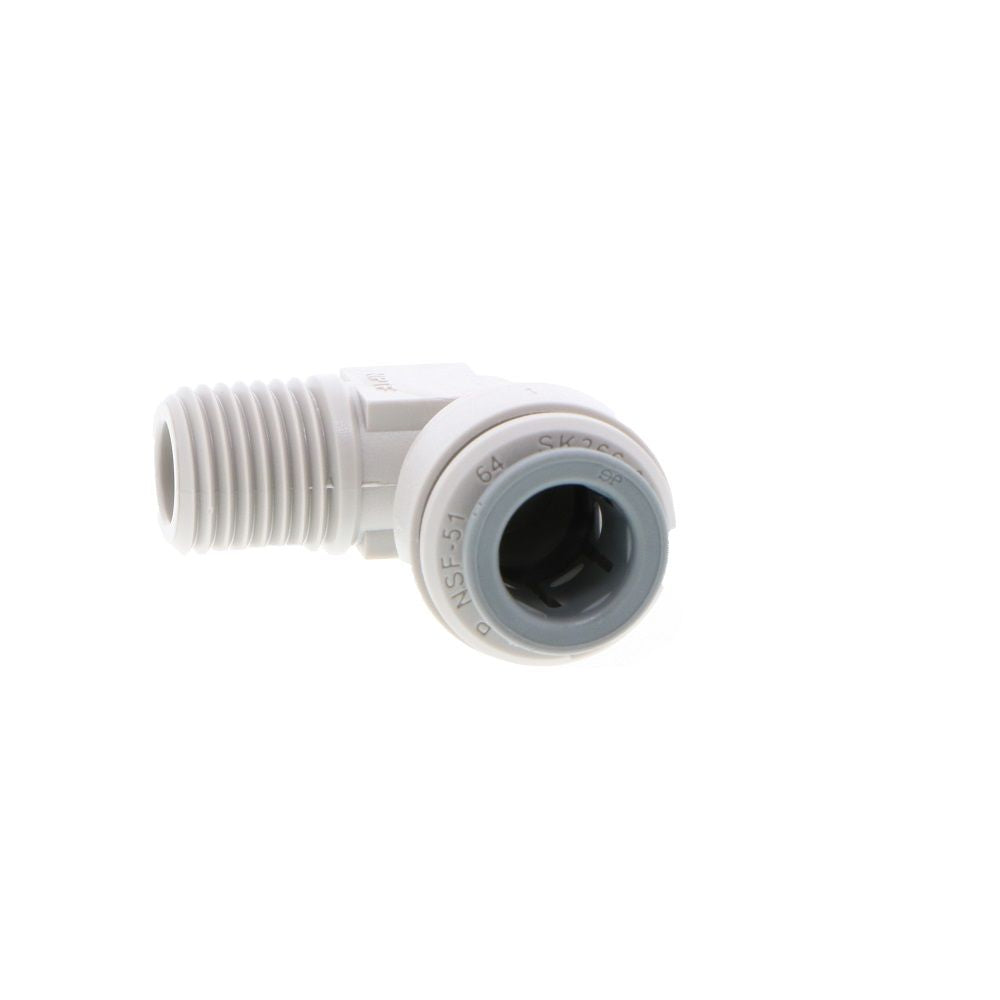 John Guest Fixed Elbow NPTF - 3/8 x 1/4 NPTF