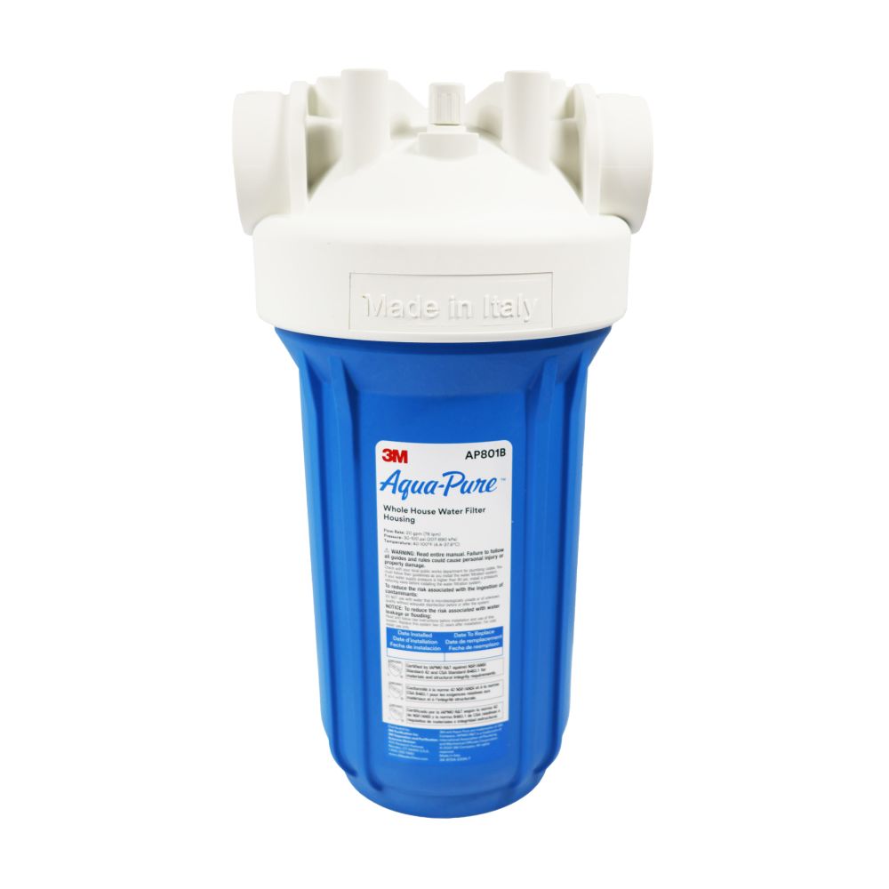 3M Aqua-Pure AP801B Whole House Filter Housing, Blue Sump, 10 inch