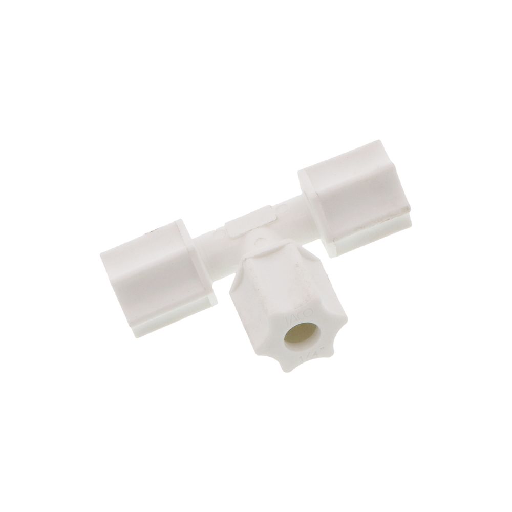 JACO 70-4-P-PG Polypropylene Union Tee 1/4 OD Tube x 1/4 OD Tube x 1/4 OD Tube
