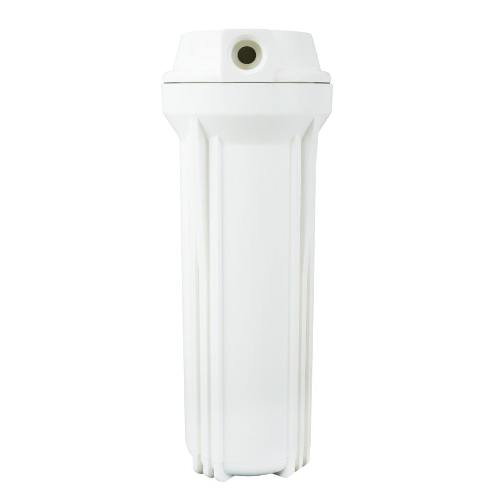 10" Neo-Pure SlimLine Flat Cap Housing NSF White Cap/White Sump 1/2" No Pressure Relief