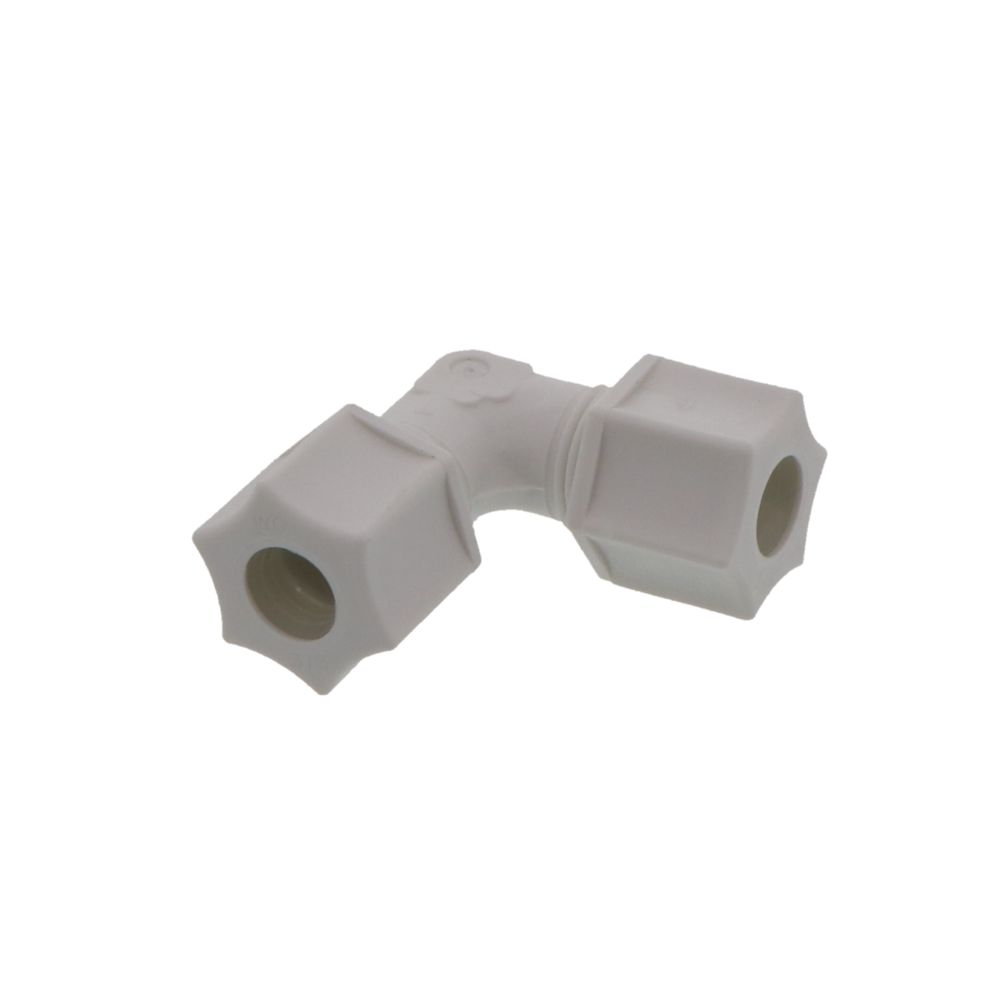 JACO 50-6-P-PG Polypropylene Union Elbow 3/8 OD Tube x 3/8 OD Tube
