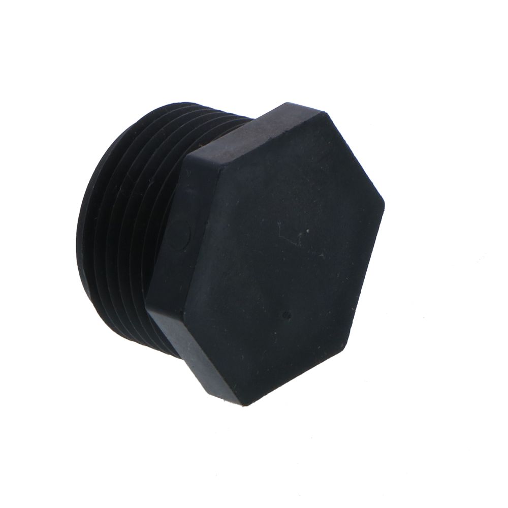 Pipe Plug Hex Head - 3/4" MNPT Polypro Black