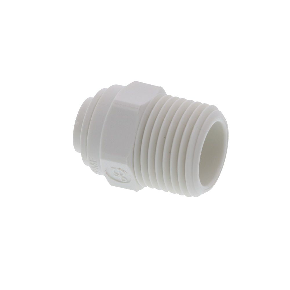 John Guest Male Connector NPTF Polypro - 1/4 x 3/8 NPTF