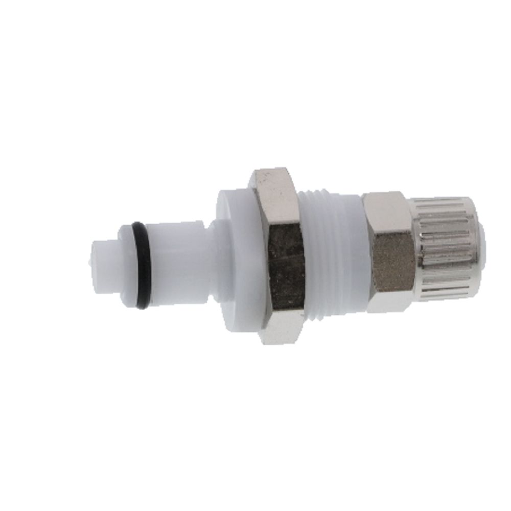 PLCD40006 Valved Panel Mount PTF Coupling Insert 3/8 PTF