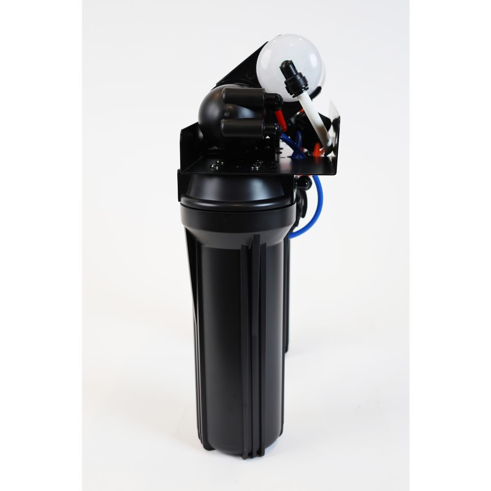 Neo-Pure 4 Stage RO Manifold Retrofit, 50 GPD, Alkaline Remineralizer, Drain Saddle, Feed Adapter, Permeate Pump