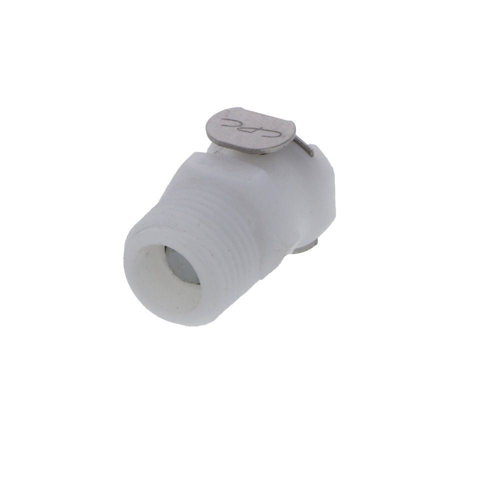 PLCD10006BSPT Valved Male Thread Coupling Body 3/8 BSPT