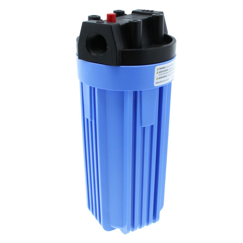 Pentek 150067 10" Standard Water Filter Housing Black/Blue w/ PR - 3/4" FPT