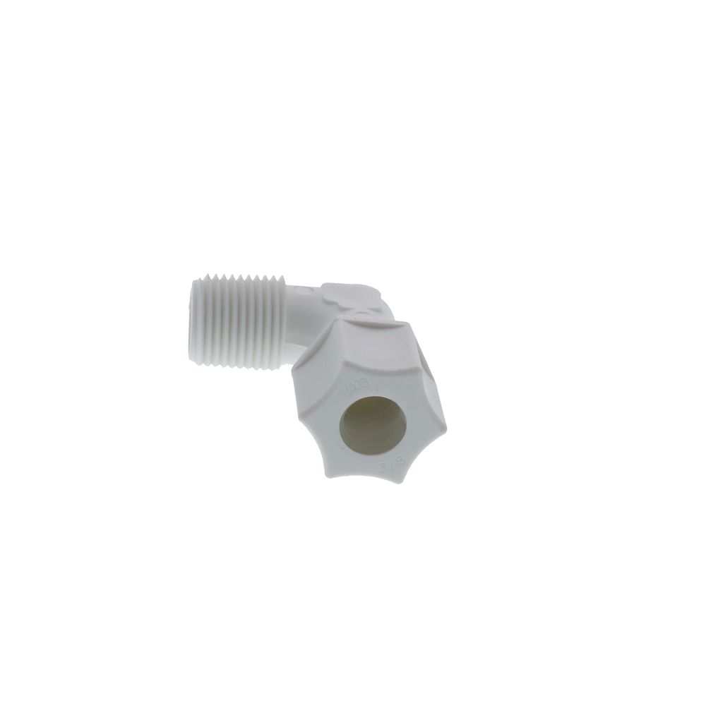 JACO 40-6-6-P-PG Polypropylene Male Elbow 3/8 OD Tube x 3/8 MPT
