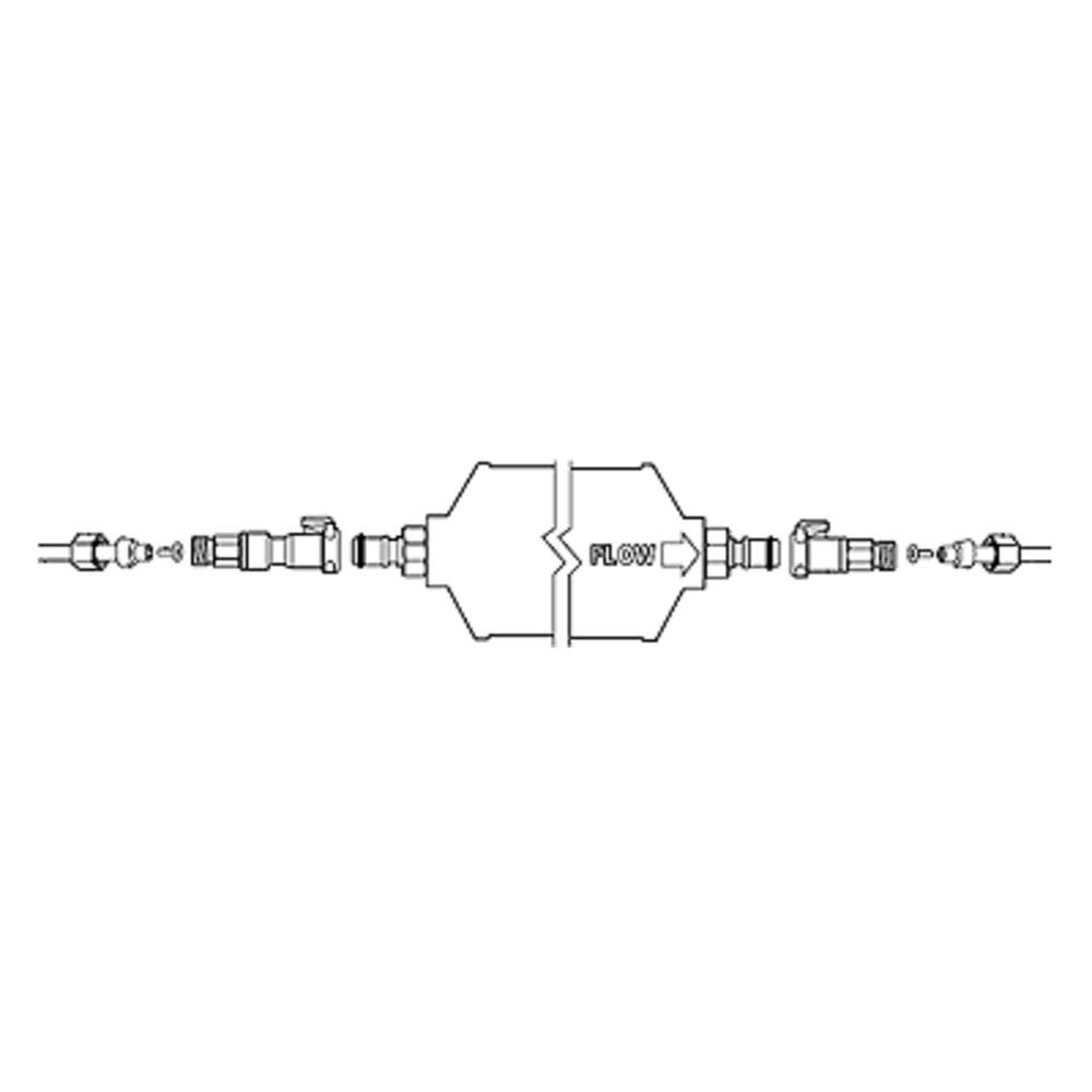 GE SmartWater Compatible GXRTQR Inline Filter w/ insert fittings