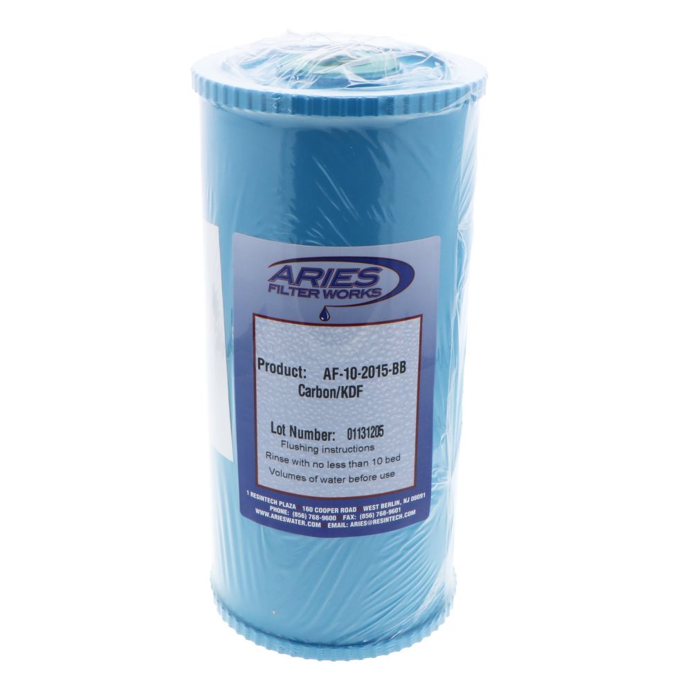 10" x 4-1/2" BB Coconut Shell GAC + 5lbs KDF55