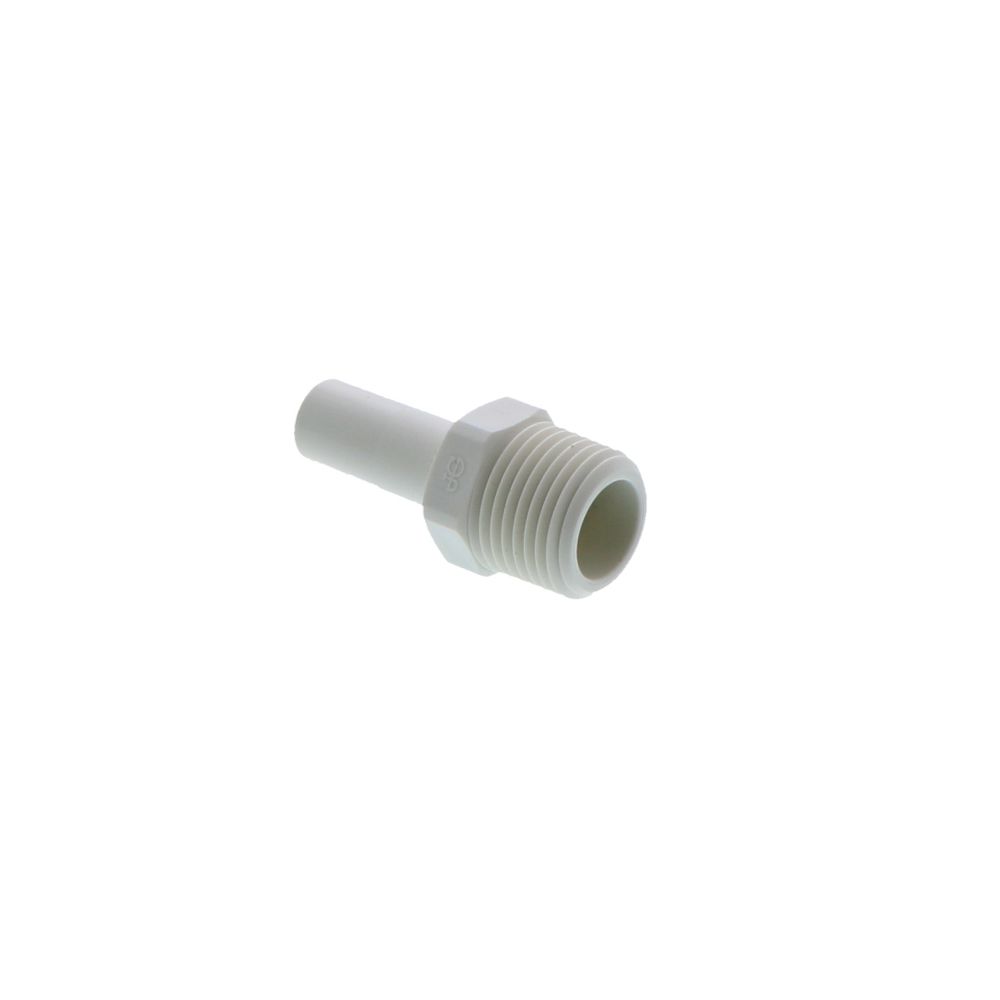 John Guest Stem Adapter Polypro - 1/2 x 1/2 NPTF
