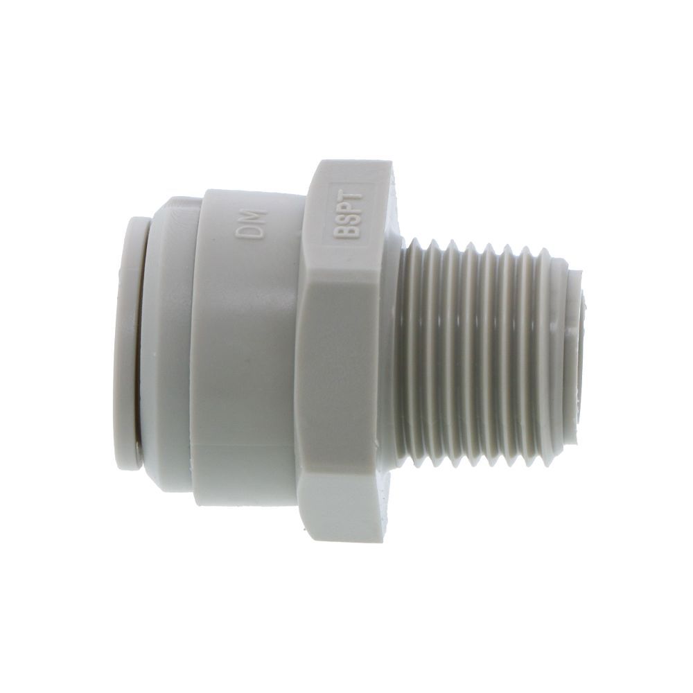 DMfit Straight BSPT Male - 1/2" Push-in x 3/8" BSPT